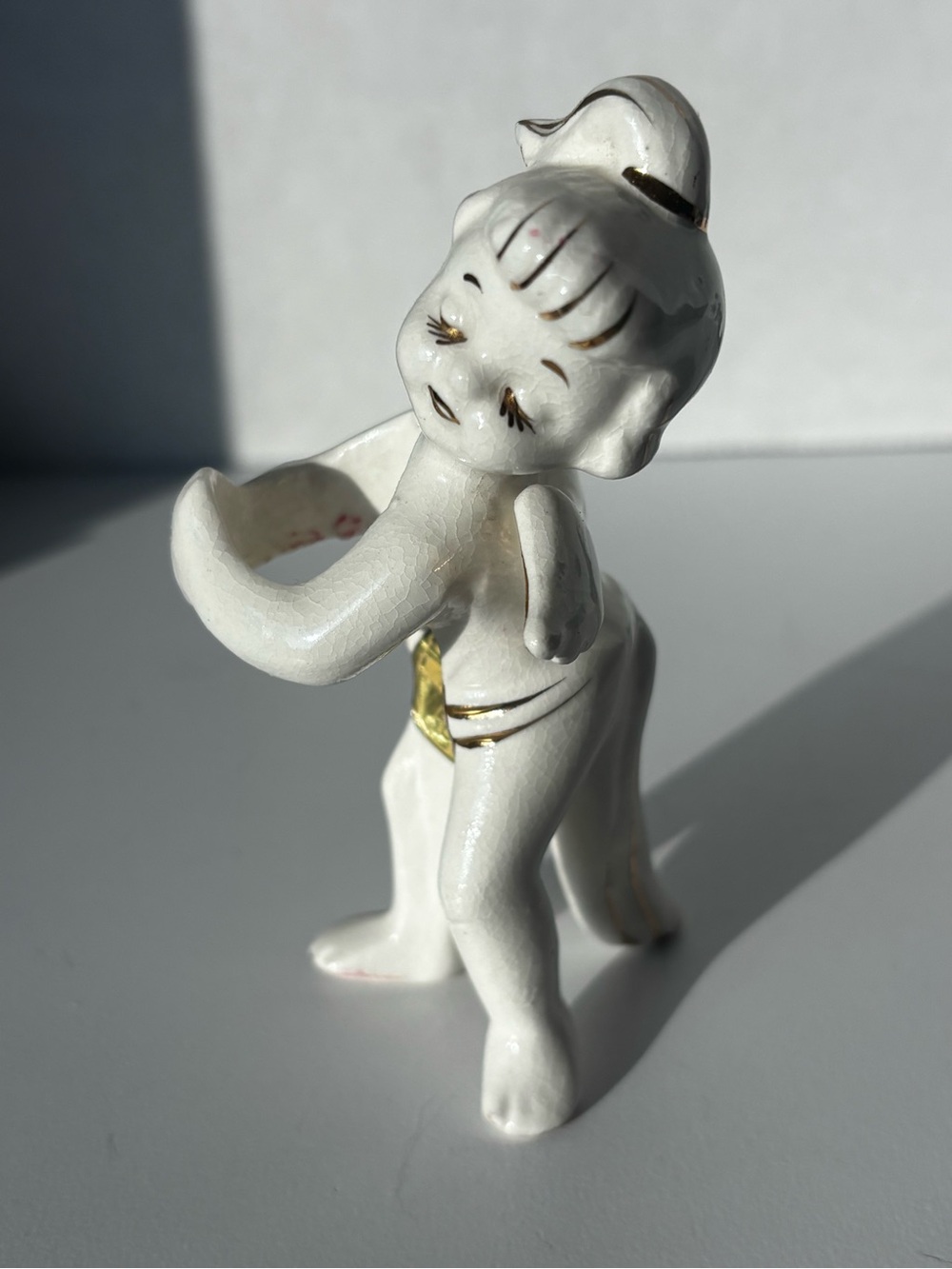 Vintage Holt Howard Ceramic Angel Candle Hugger